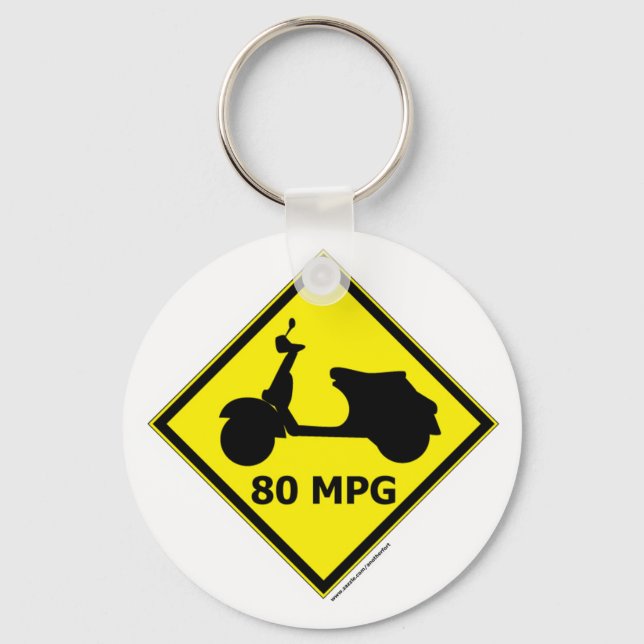 Porte-clés Scooter 80 mi/gal (Recto)