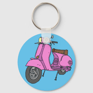 Porte-clés Scooter à moteur rose