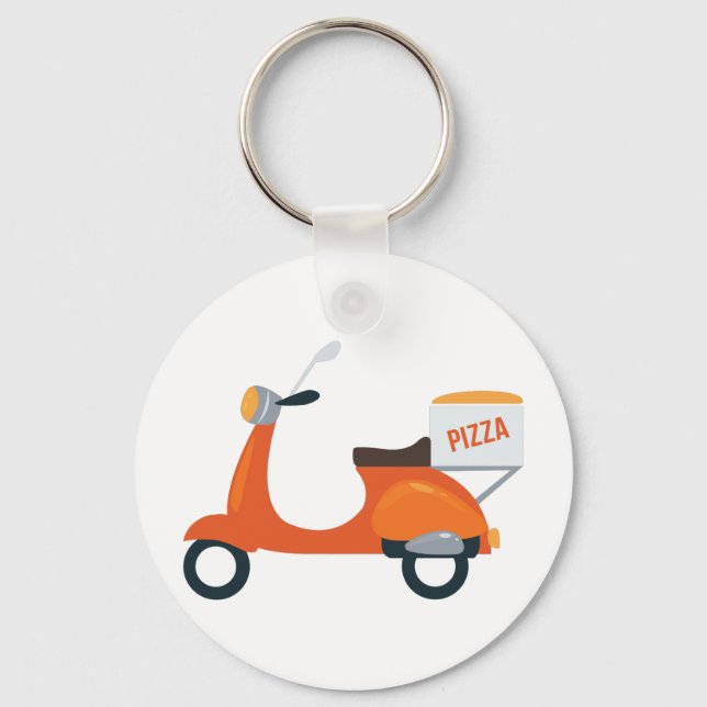 Porte-clés Scooter Pizza (Recto)
