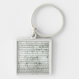 Porte-clés Score manuscrit 'de DEM d'aus de fragment