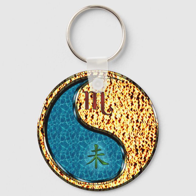 Porte-clés Scorpio & Chèvre de feu (Recto)