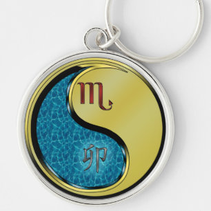 Porte-clés Scorpio et lapin métallique