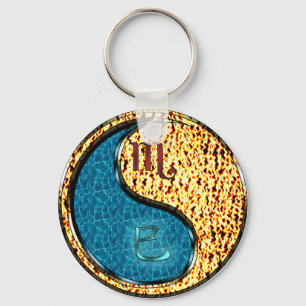Porte-clés Scorpio et serpent de feu
