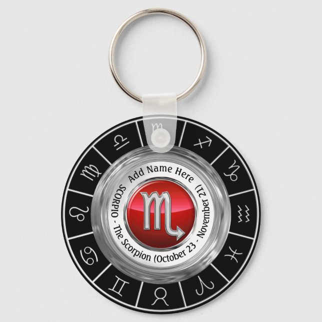 Porte-clés Scorpio - Scorpion SIGNE Zodiaque (Recto)