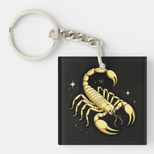 Porte-clés 🦂 Scorpion Doré Cadeau Zodiaque Astrologie 🦂