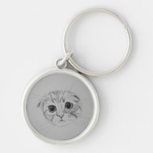 Scottish Fold Kitten Porte - clé