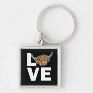 Porte-clés Scottish Highland Cow Cadeaux femmes Highland Cow