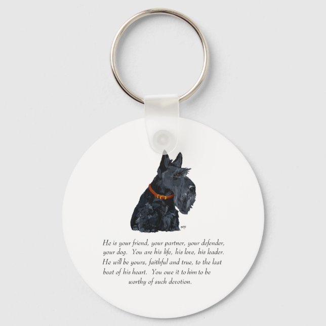 Porte-clés Scottish Terrier Keepsaké (Recto)