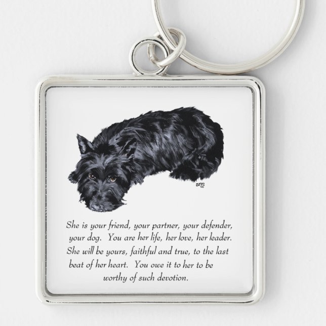 Porte-clés Scottish Terrier Keepsaké - Femme (Devant)