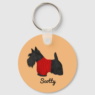 Porte-clés Scottish Terrier (Scotty Dog) en Sweater