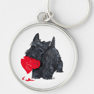 Porte-clés Scottish Terrier Valentine