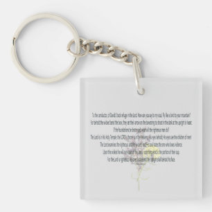 Porte-clés Scripture, psaume 11