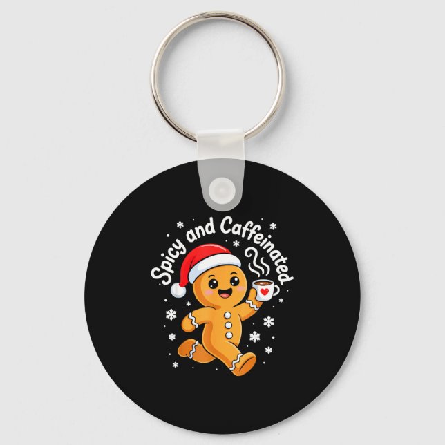 Porte-clés Scy And Caffeinated Shirt Men Women Gingerbread Ch (Recto)