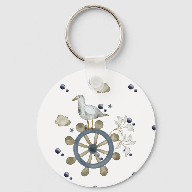 Porte-clés Seagull Frappe Un Voyage (Recto)