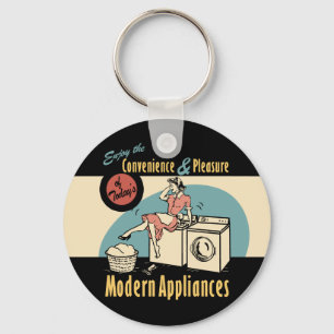 Porte-clés Sèche-laveuse Rétro-ménagère