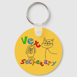 Porte-clés Secrétaire Gifts, secrétaire vétérinaire de