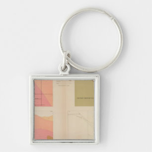 Porte-clés Sections verticales de la mine Lode Belcher