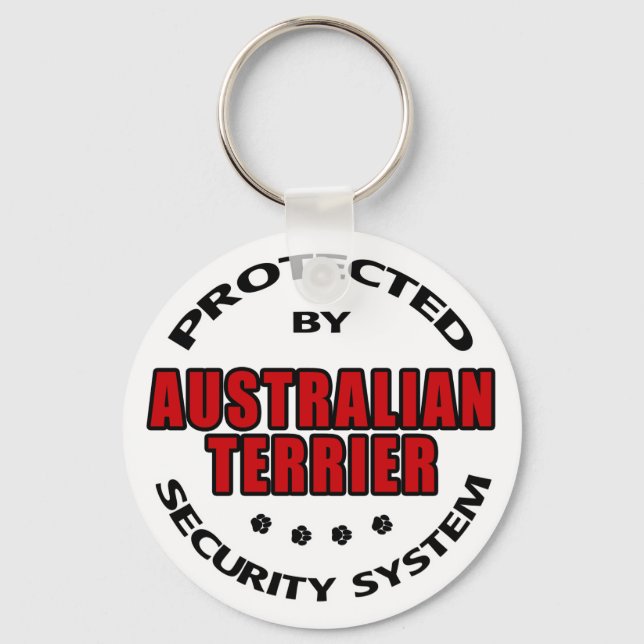Porte-clés Sécurité Terrier australien (Recto)
