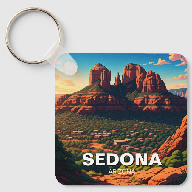 Porte-clés Sedona Arizona Voyage Vertical (Recto)