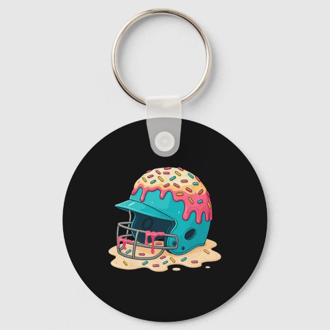 Porte-clés Sell Catcher Helmet With Face Mask Ice-cream Dripp (Recto)