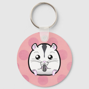 Porte-clés Semi White Russian Dwarf Hamster