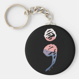 Porte-clés Semicolon - Questions de santé mentale