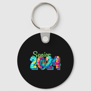 Porte-clés Senior 2024 Classe De 2024 Retour À L'École Tie Dy