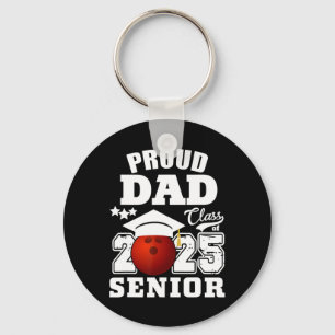 Porte-clés Senior 2025 Fier Papa D'Un Cl De 2025 Bowling Grad