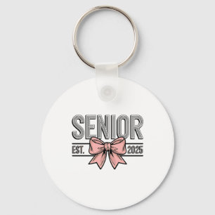Porte-clés Senior Est 2025 Bow Coquette Graduation
