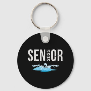 Porte-clés Senior Swim Team Membre Cl Of 2025 Swimmer Vintage