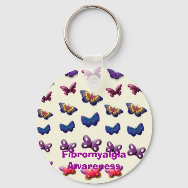 Porte-clés Sensibilisation à la fibromyalgie (Recto)