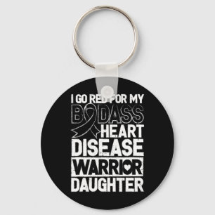Porte-clés Sensibilisation à la maladie cardiaque D Warrior F