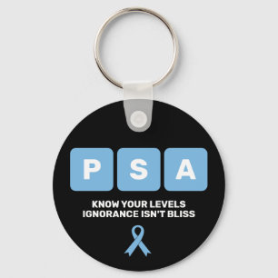 Porte-clés Sensibilisation au cancer de la prostate PSA