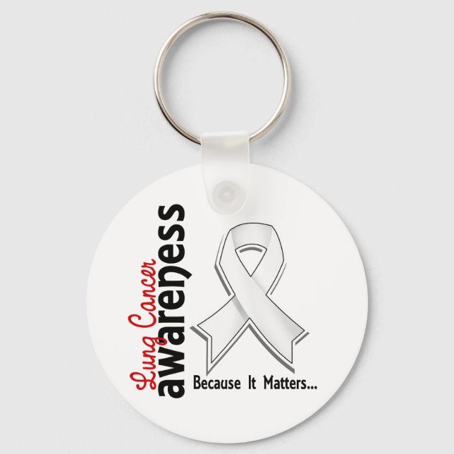 Porte-clés Sensibilisation au cancer du poumon 5 (Recto)