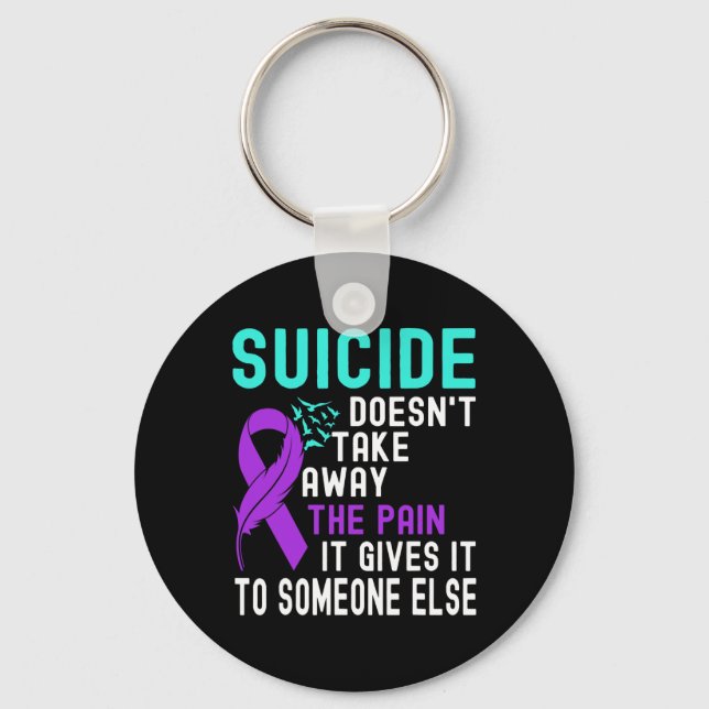 Porte-clés Sensibilisation au suicide Prévention du suicide (Recto)