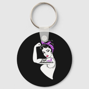 Porte-clés Sensibilisation Heimerheimer Forte Violet Ruban Fe