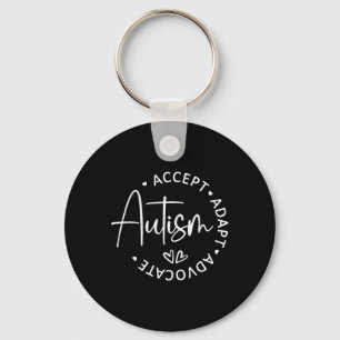 Porte-clés Sensibilisation sur l'autisme Accepter Adapt Advoc