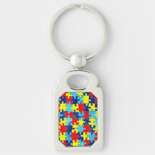 Porte-clés Sensibilisation sur l'autisme-Puzzle par Shirley T
