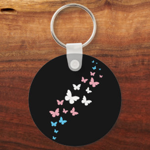 Porte-clés Sentier papillon de la fierté transgenre