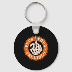 Porte-clés Sentiments Halloween squelette main doigt moyen