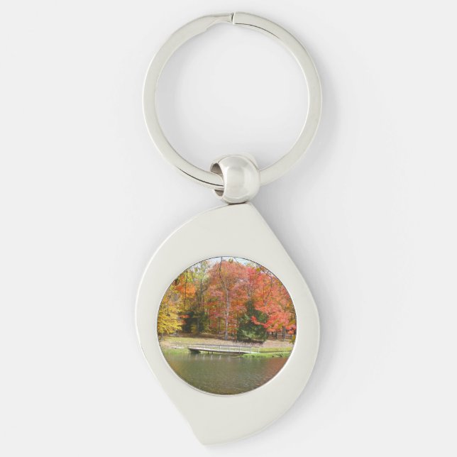 Porte-clés Sept sources Pont d'automne III Paysage d'automne (Devant)