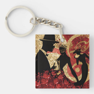 Porte-clés Sérénade de jazz abstrait
