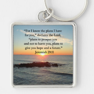 PORTE-CLÉS SERENE JEREMIAH 29:11 SUNRISE