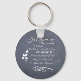 Porte-clés Serenity Prière Chalkboard Cadeaux - vintage tenda