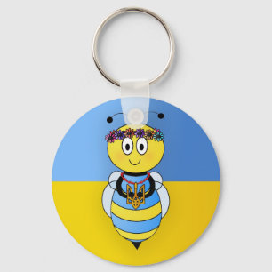 Porte-clés Série d'abeilles ukrainiennes