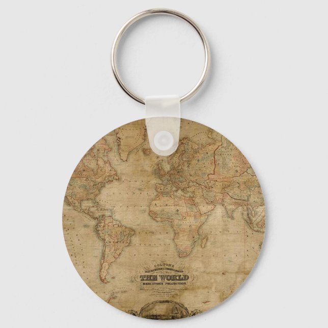 Porte-clés Série de cartes antiques (Recto)