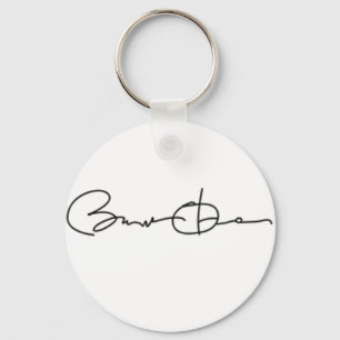Porte-clés Série de signature de Barack Obama (noir)