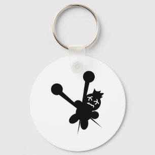 Porte-clés seringues de poupée noire vaudou torture