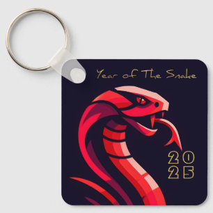 Porte-clés Serpent chinois moderne 2025 BSqK05