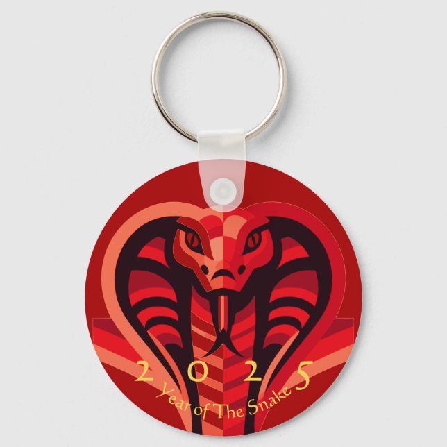 Porte-clés Serpent du Nouvel An chinois 2025 BRK02 (Recto)